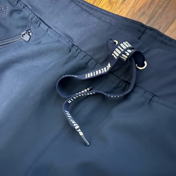 Med Couture Blue Cargo Pants Elastic Waist - Picture 2 of 8